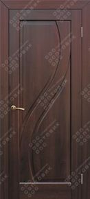 Дверь межкомнатная ПВХ Прима (каштан) ДГ Фабрика дверей «Новый стиль»