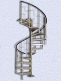 Винтовая лестница Каскад 2,5 черная