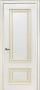 Дверь межкомнатная Корсо 2 (крем патина золото) ДГ