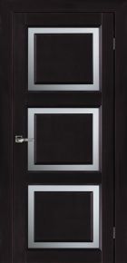 Дверь межкомнатная массив ольхи Трио (Венге) Homefort