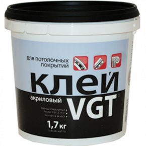 Клей ВГТ акриловый для потолочных покрытий 1,7 кг