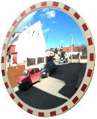Зеркало дорожное с окантовкой круглое D=1200мм