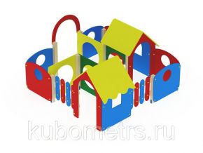 Детский игровой лабиринт "Кубик" для улицы