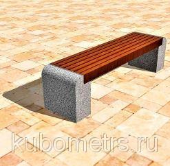 Скамейка из бетона №1